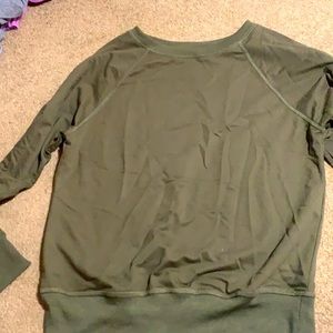 Olive green crewneck sweater